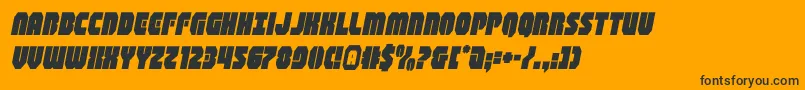 shogunateital Font – Black Fonts on Orange Background