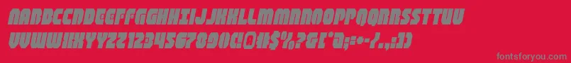 shogunateital Font – Gray Fonts on Red Background