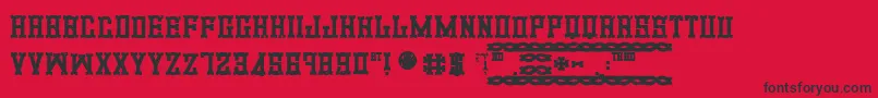 フォントPromotionBlod – 赤い背景に黒い文字