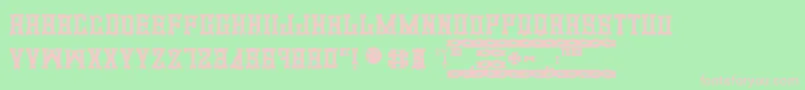 PromotionBlod Font – Pink Fonts on Green Background
