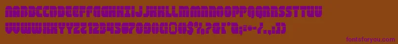 shogunatelaser Font – Purple Fonts on Brown Background