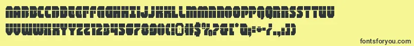 shogunatelaser Font – Black Fonts on Yellow Background