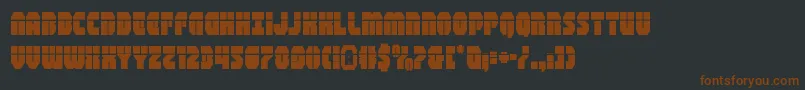 shogunatelaser Font – Brown Fonts on Black Background