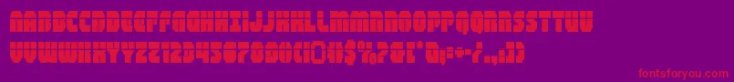 shogunatelaser Font – Red Fonts on Purple Background