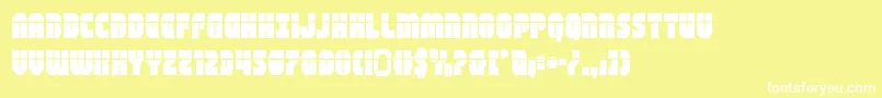 shogunatelaser Font – White Fonts on Yellow Background