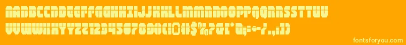 shogunatelaser Font – Yellow Fonts on Orange Background