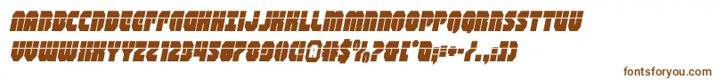 Шрифт shogunatelaserital – коричневые шрифты на белом фоне
