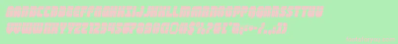 shogunatelaserital Font – Pink Fonts on Green Background
