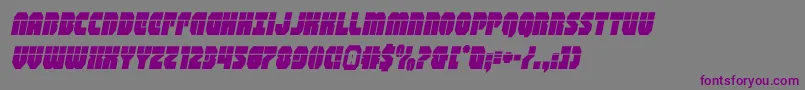 shogunatelaserital Font – Purple Fonts on Gray Background