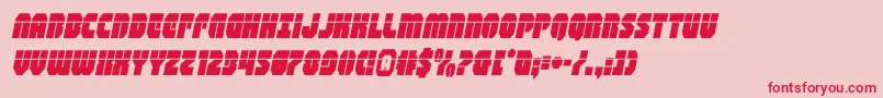 shogunatelaserital Font – Red Fonts on Pink Background