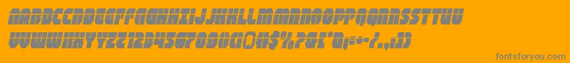 shogunatelaserital Font – Gray Fonts on Orange Background