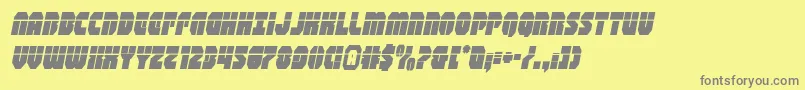 Weitere Informationen zur shogunatelaserital-Schriftart shogunatelaserital-Schriftart – Graue Schriften auf gelbem Hintergrund