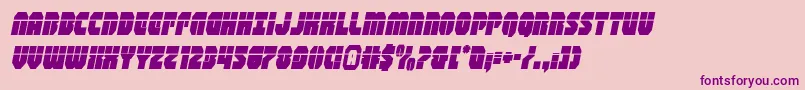 shogunatelaserital Font – Purple Fonts on Pink Background