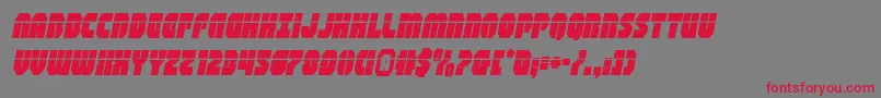 shogunatelaserital Font – Red Fonts on Gray Background