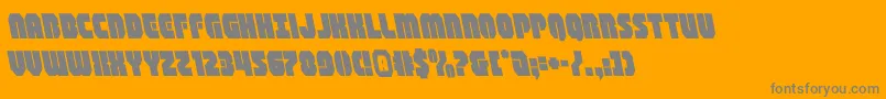 shogunateleft Font – Gray Fonts on Orange Background