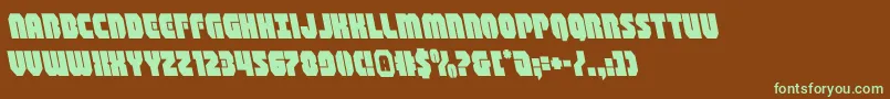 Weitere Informationen zur shogunateleft-Schriftart shogunateleft-Schriftart – Grüne Schriften auf braunem Hintergrund