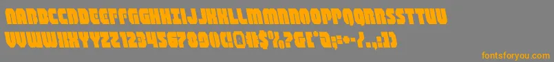 shogunateleft Font – Orange Fonts on Gray Background