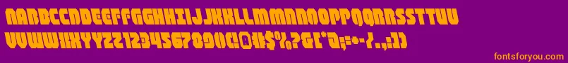 Police shogunateleft – polices orange sur fond violet