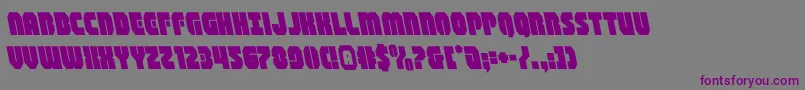 Police shogunateleft – polices violettes sur fond gris