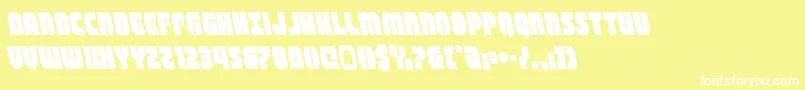 shogunateleft Font – White Fonts on Yellow Background