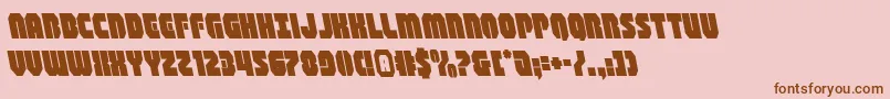 shogunateleft Font – Brown Fonts on Pink Background