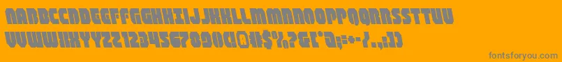 shogunateleft Font – Gray Fonts on Orange Background