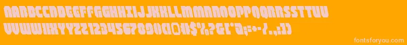 shogunateleft Font – Pink Fonts on Orange Background