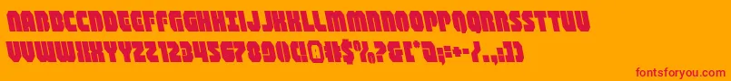 shogunateleft Font – Red Fonts on Orange Background