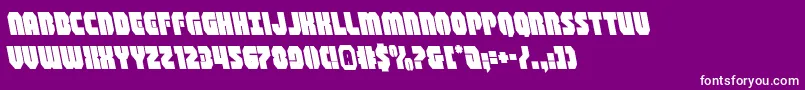 フォントshogunateleft – 紫の背景に白い文字