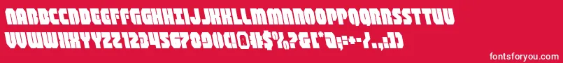 shogunateleft Font – White Fonts on Red Background