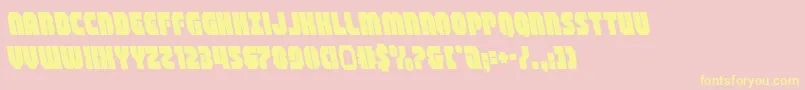 shogunateleft Font – Yellow Fonts on Pink Background