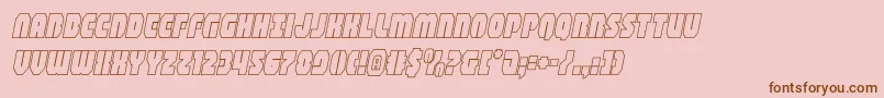 shogunateoutital Font – Brown Fonts on Pink Background