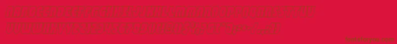 shogunateoutital Font – Brown Fonts on Red Background