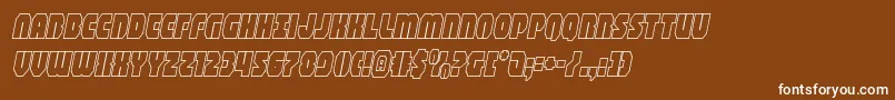 shogunateoutital Font – White Fonts on Brown Background