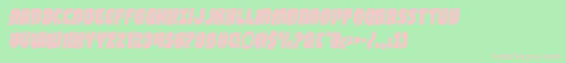 shogunaterotal Font – Pink Fonts on Green Background