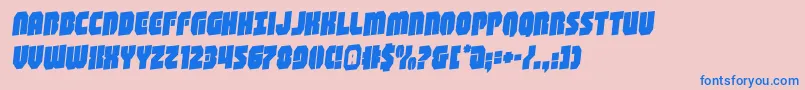 shogunaterotal Font – Blue Fonts on Pink Background