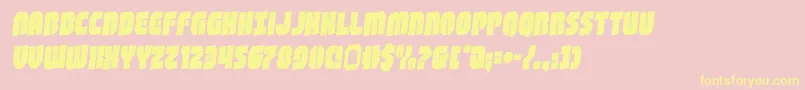 shogunaterotal Font – Yellow Fonts on Pink Background
