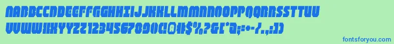 shogunatesemital Font – Blue Fonts on Green Background