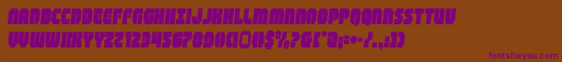 shogunatesemital Font – Purple Fonts on Brown Background