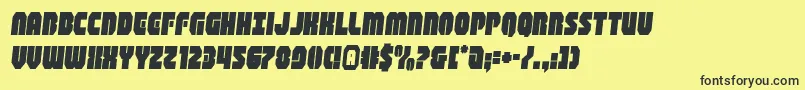 shogunatesemital Font – Black Fonts on Yellow Background