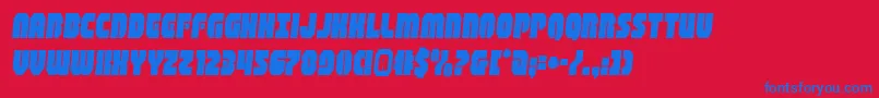 shogunatesemital Font – Blue Fonts on Red Background