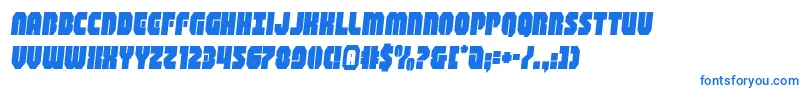Шрифт shogunatesemital – синие шрифты