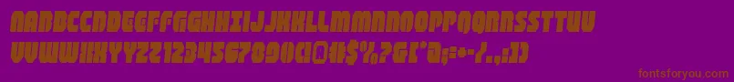 Шрифт shogunatesemital – коричневые шрифты на фиолетовом фоне