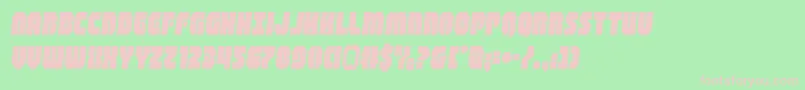 shogunatesemital Font – Pink Fonts on Green Background