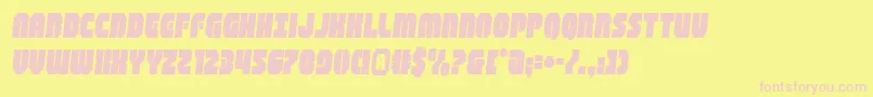 shogunatesemital Font – Pink Fonts on Yellow Background