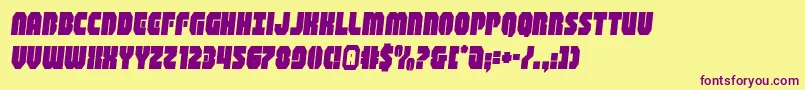 shogunatesemital Font – Purple Fonts on Yellow Background