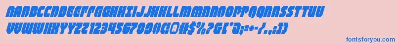 shogunatesuperital Font – Blue Fonts on Pink Background