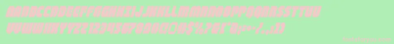 shogunatesuperital Font – Pink Fonts on Green Background