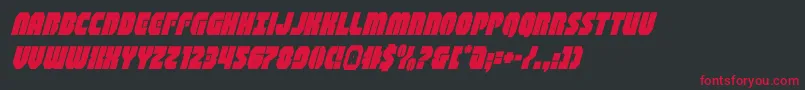 shogunatesuperital Font – Red Fonts on Black Background
