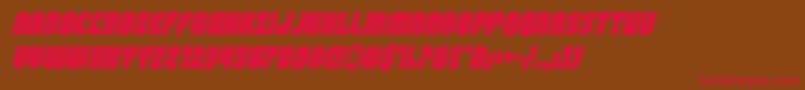 shogunatesuperital Font – Red Fonts on Brown Background